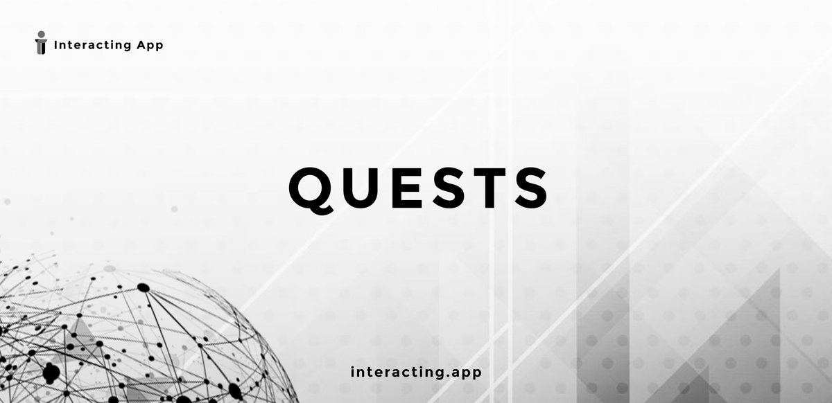 share clever takes on twitter, tiktok, or telegram with your linked account and earn $INTERACT tokens via quests