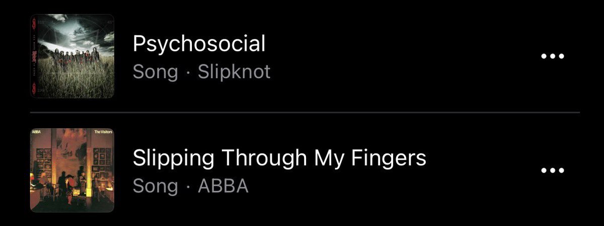 De Slipknot a ABBA solo hay un paso.