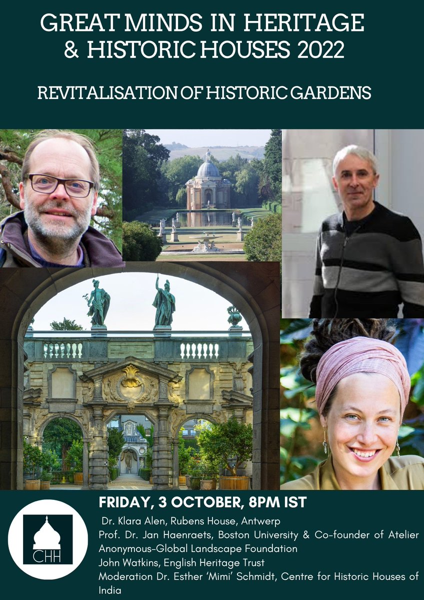 Join tonight's lecture on the Revitalization of historic gardens from <a href="/rubenshuis/">中山</a> to 250 years of garden history at Wrest Park and Kashmir. zoom.us/webinar/regist…