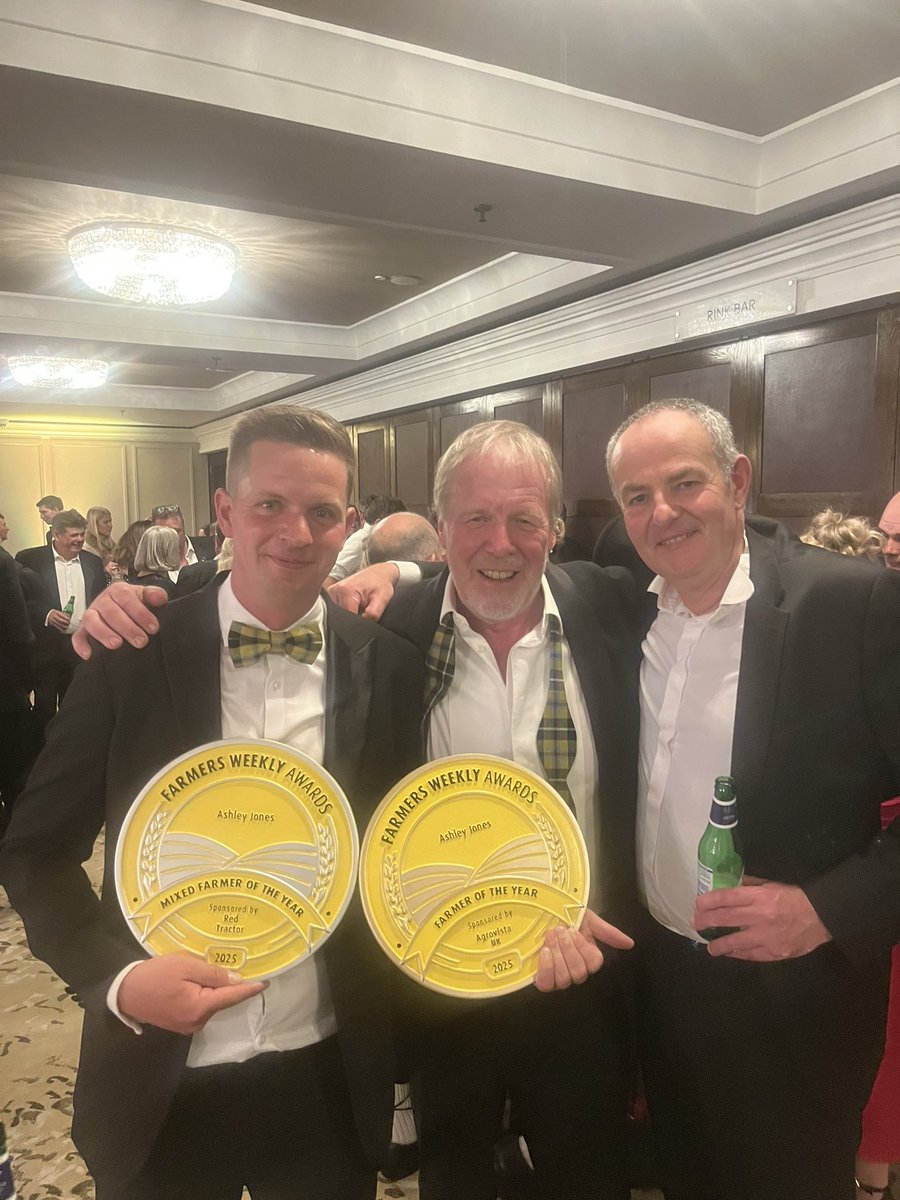 Longwool's tweet image. The morning after the night before. Huge congratulations to @AshleyDaveJones Farmer and Mixed Farmer of the year #FWAwards