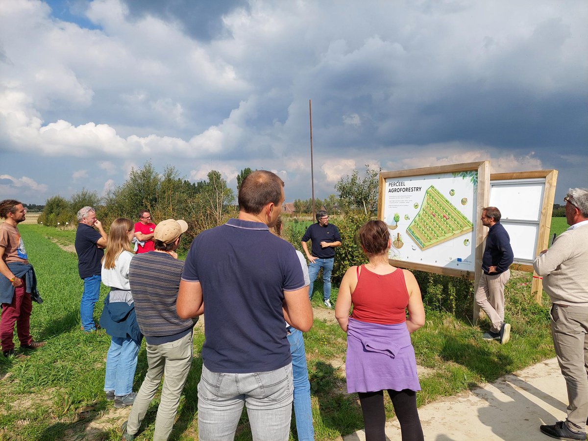 🌳 #Agroforestry field visit at Inagros’s #LivingLab in Belgium!

💡 20+ advisors joined us to explore how #agroforestry can be brought into real-world farming advice.🌳 

#ReForestProject #SustainableAgriculture #FarmInnovation #HorizonEU