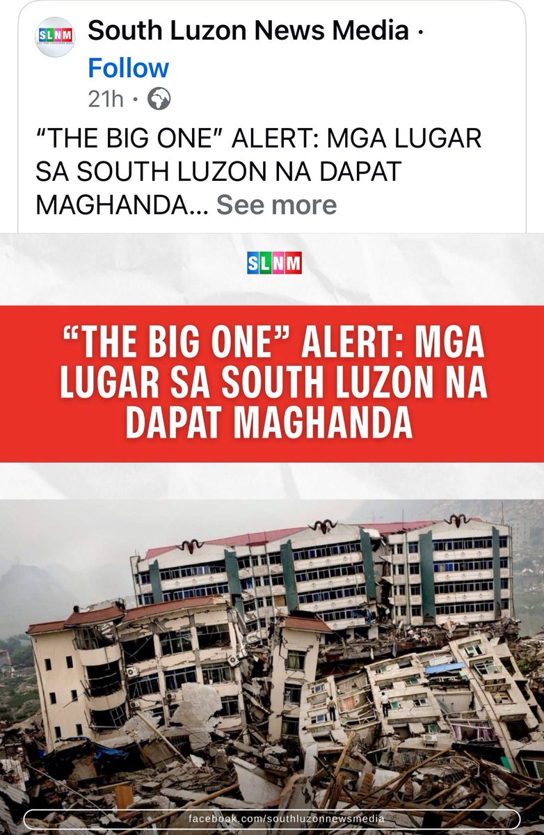 “THE BIG ONE” ALERT: MGA LUGAR SA SOUTH LUZON NA DAPAT MAGHANDA 

CALABARZON

Laguna – Dumadaan ang West Valley Fault sa ilang bahagi, mataas ang panganib.

Cavite – Malapit sa fault system, posibleng makaranas ng malakas na lindol.

Rizal – Kabilang sa mga direktang dadaanan ng