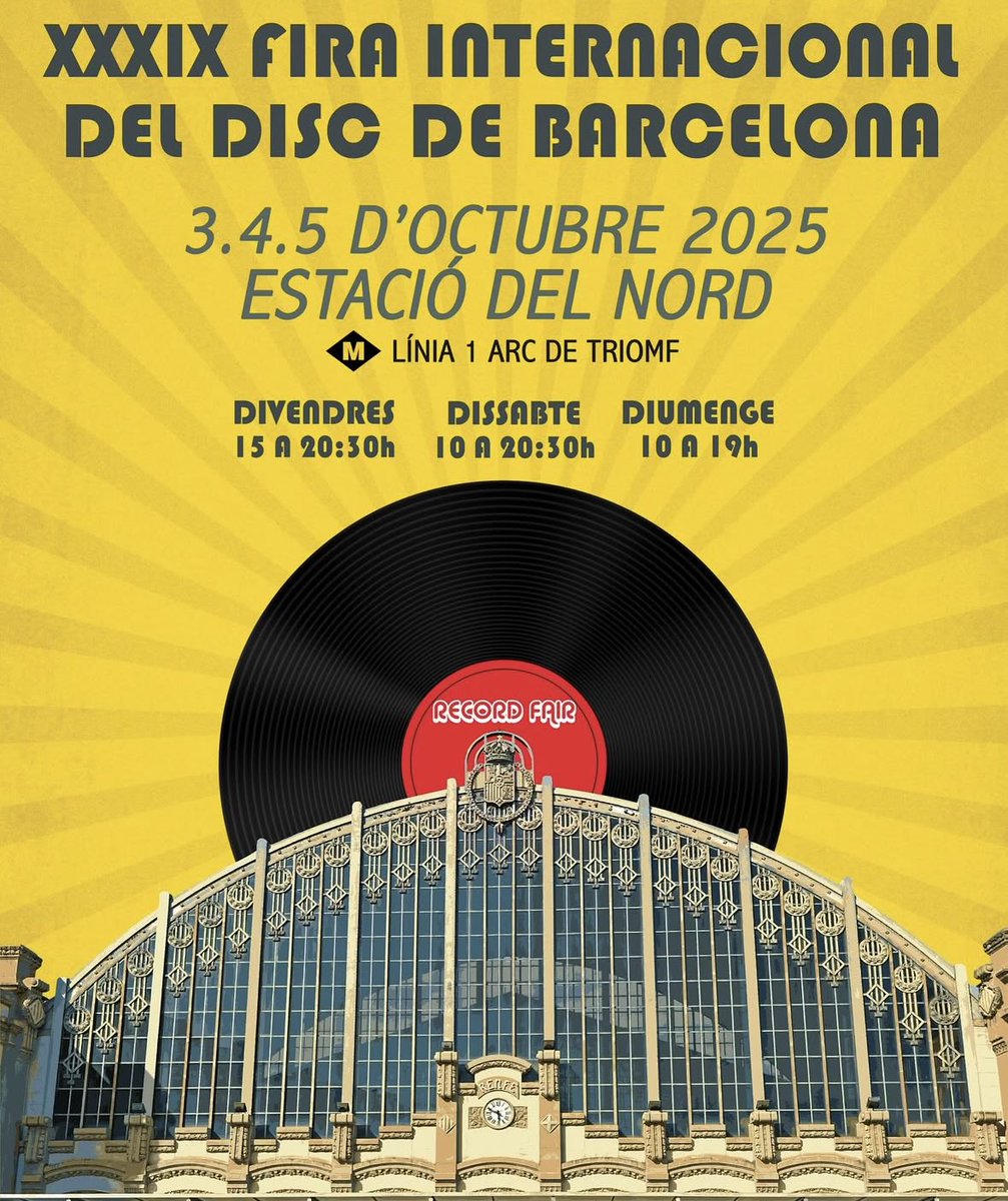 CaminsJ's tweet photo. Aquest cap de setmana toca Fira.
#FiradelDisc https://t.co/8MEJ8NRpEf