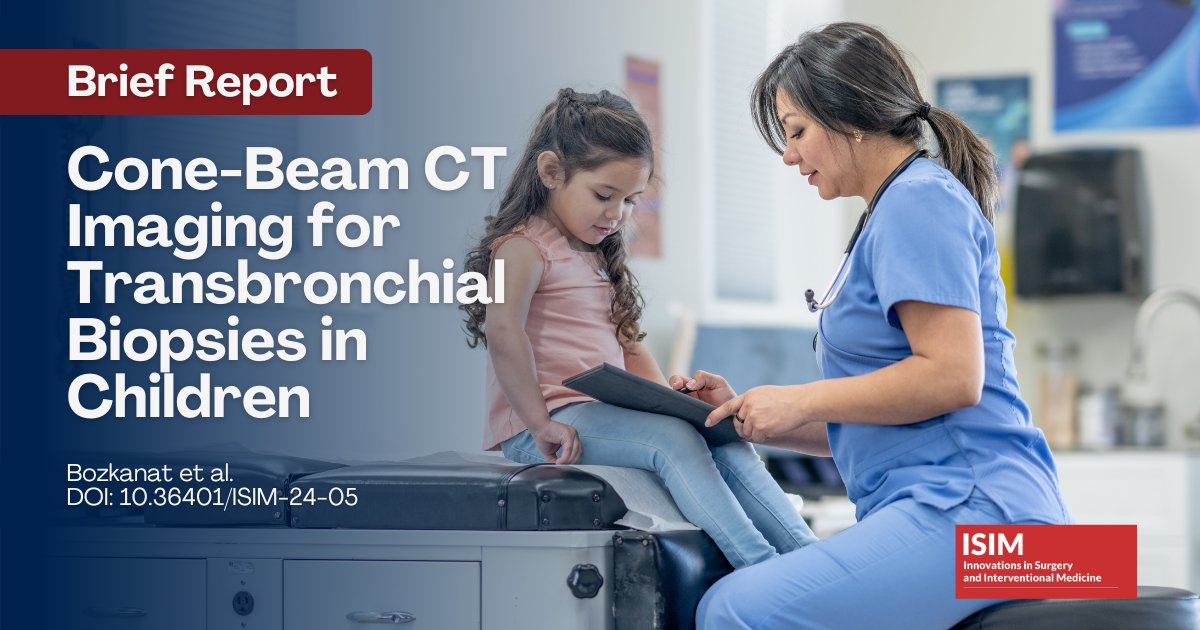 Bozkanat et al. report on "Cone Beam CT Imaging for Transbronchial Biopsies in Children" in this doi.org/10.36401/ISIM-… #conebeamcomputedtomography #CBCT #ISIMJournal