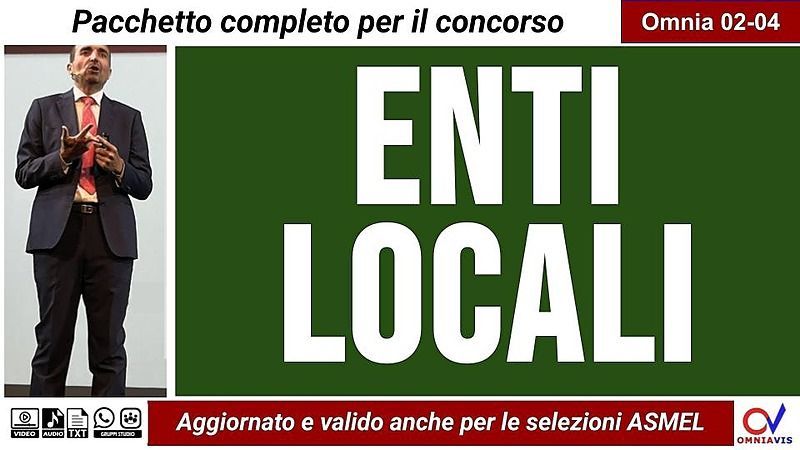 simonechiarelli's tweet photo. omnia02_04 - ENTI LOCALI (anche per selezioni di idonei - ASMEL)

 https://t.co/YoN2KnD1UR https://t.co/Y6XiY9A9hq