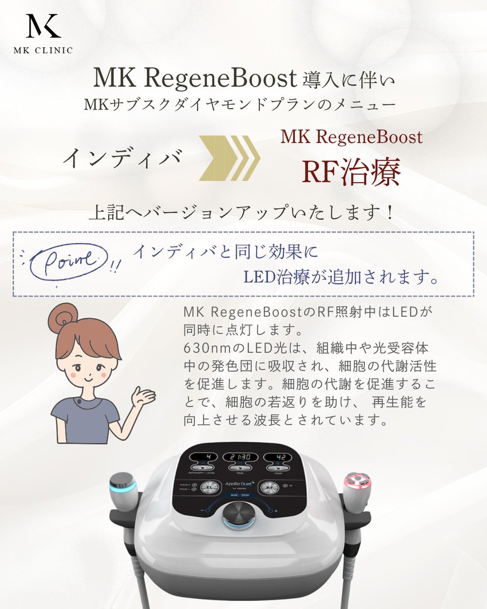 N2bc0728's tweet image. MKクリニック日本橋院では
この度新しくオリジナル美容機器を導入致します‼️
稼働は2025年10月7日からです🩵