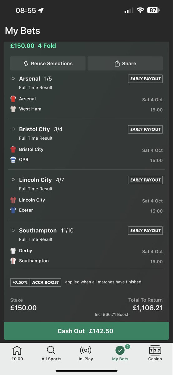 Let’s see if we can keep the run going 💰 

I’ll ping the odd £106.21 if the bet wins to anyone who retweets this and is following me ✅ 

Should cheer up the “Show me your 12 months - you’re losing money” crew. 

Good luck 🤝🏻