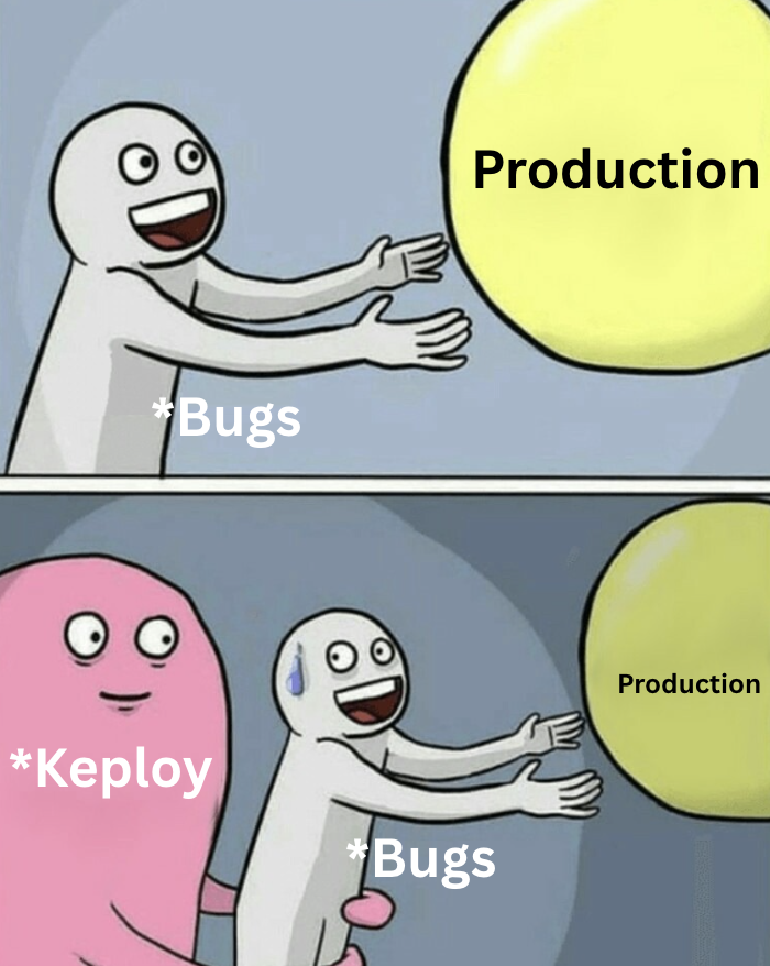 When bugs rush to production but Keploy stands guard 💪

Generate 𝙩𝙚𝙨𝙩 𝙘𝙖𝙨𝙚𝙨 automatically from real API calls and stop bugs before they deploy.

👉 𝙏𝙧𝙮 𝙆𝙚𝙥𝙡𝙤𝙮 𝙛𝙧𝙚𝙚: keploy.io

#DevTools #Testing #OpenSource #Developers #Keploy