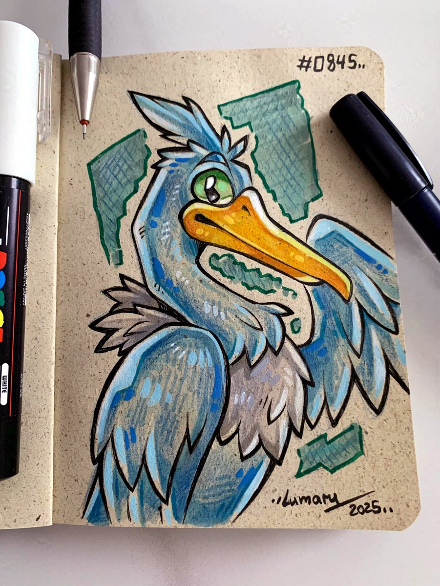 Today I present you a big blue, derpy bird. 
Number 0845, Cramorant! 
I really love this creature. It’s just so silly.💜
(And it’s German name is awesome! Urgl 😅💦)

#inktober #poketober #pokemon