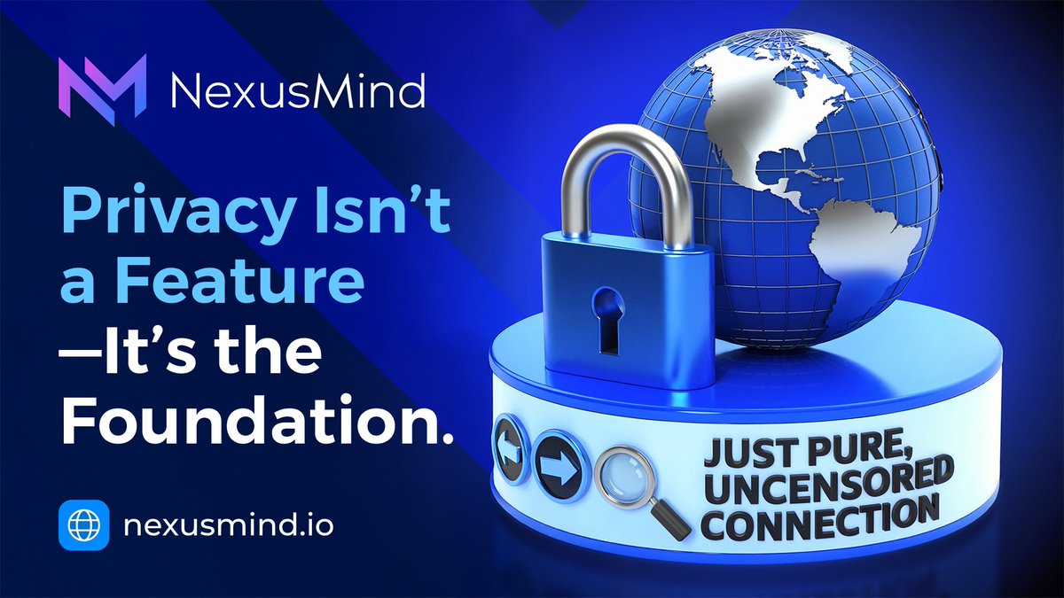 MyNexusMind's tweet image. 👑 Privacy Isn’t a Feature—It’s the Foundation. 

#NexusMind never collects, stores, or sells your data.
✨ No tracking
✨ No ads
✨ No breaches

🛡 Just pure, uncensored connection—the way the internet was meant to be.

$UNMD $NMD