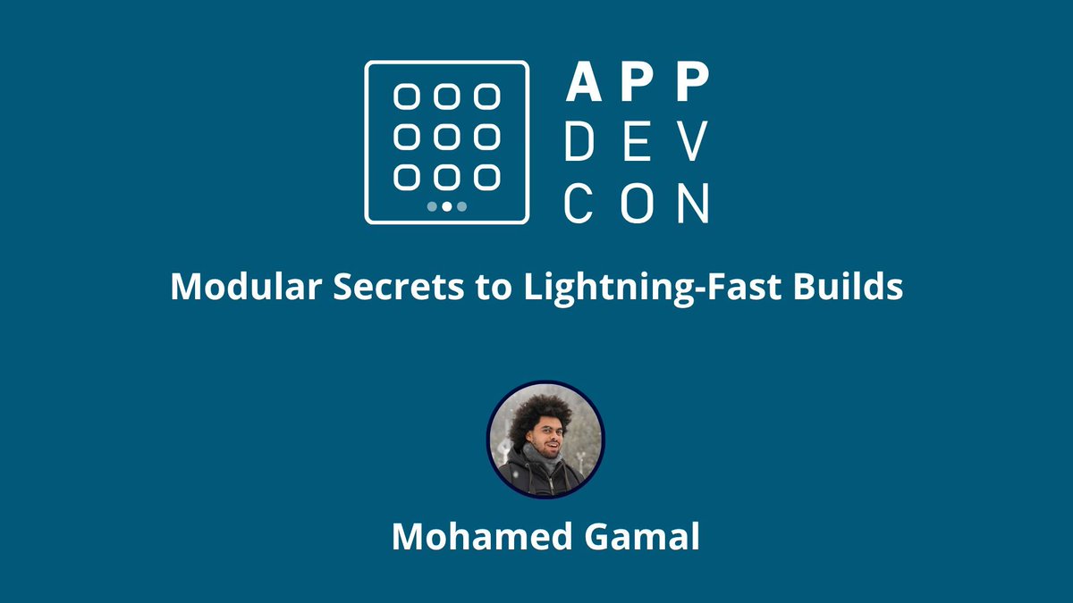 Appdevcon's tweet image. 🎤 Mohamed Gamal spoke at Appdevcon! 

The talk &apos;Modular Secrets to Lightning-Fast Builds&apos; is now live!💪 🚀 

🎥 Watch it here: appdevcon.nl/session/modula…  

#adc25 #architecture #android #appdevcon