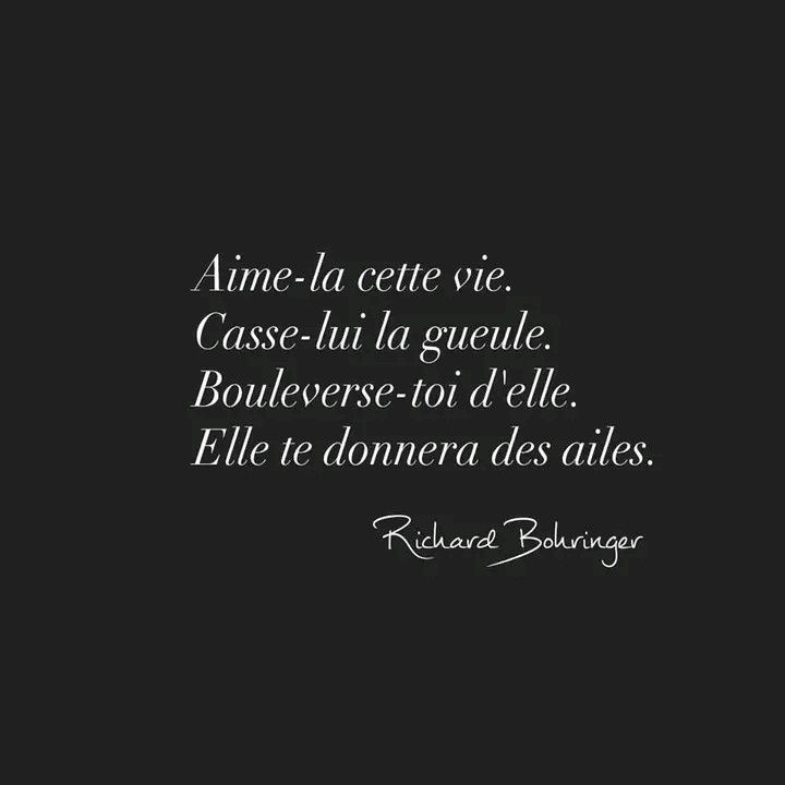 Aimer la vie même si elle n'est pas cool
Aimer la vie même si elle fait souffrir
Aimer la vie même si elle fait pleurer
Aimer la vie, parce qu'elle fait aussi rire, chanter, danser, aimer,  donne de la joie et surtout
Aimer la vie parce que quand elle n'est plus là...🙏🕊