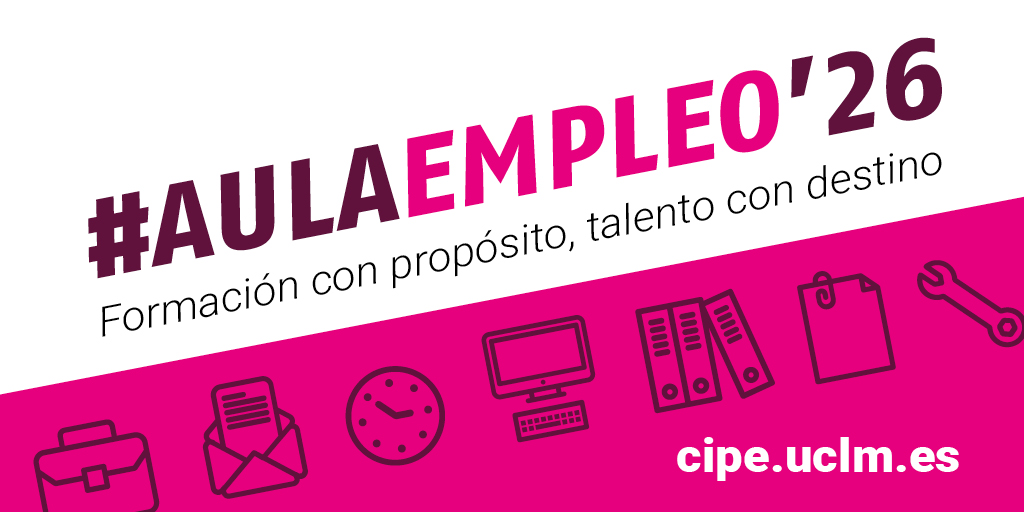 📝Abierto el plazo de inscripción para #AulaEmpleo26, el programa gratuito de formación para el desarrollo profesional que organiza el <a href="/cipeuclm/">CIPE-UCLM</a> y que incorpora talleres presenciales en #Albacete, #CiudadReal, #Cuenca, #Toledo, #Talavera y #Almadén.
uclm.es/noticias/notic…