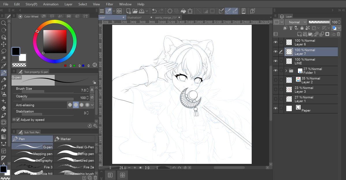 Scammers everywhere, so I just entertained myself by sketching for <a href="/Ki__Lyn/">Ki ⭐</a>  (while lowkey crying lol) 😭🥹

#wipart #illustration #commissionsopen