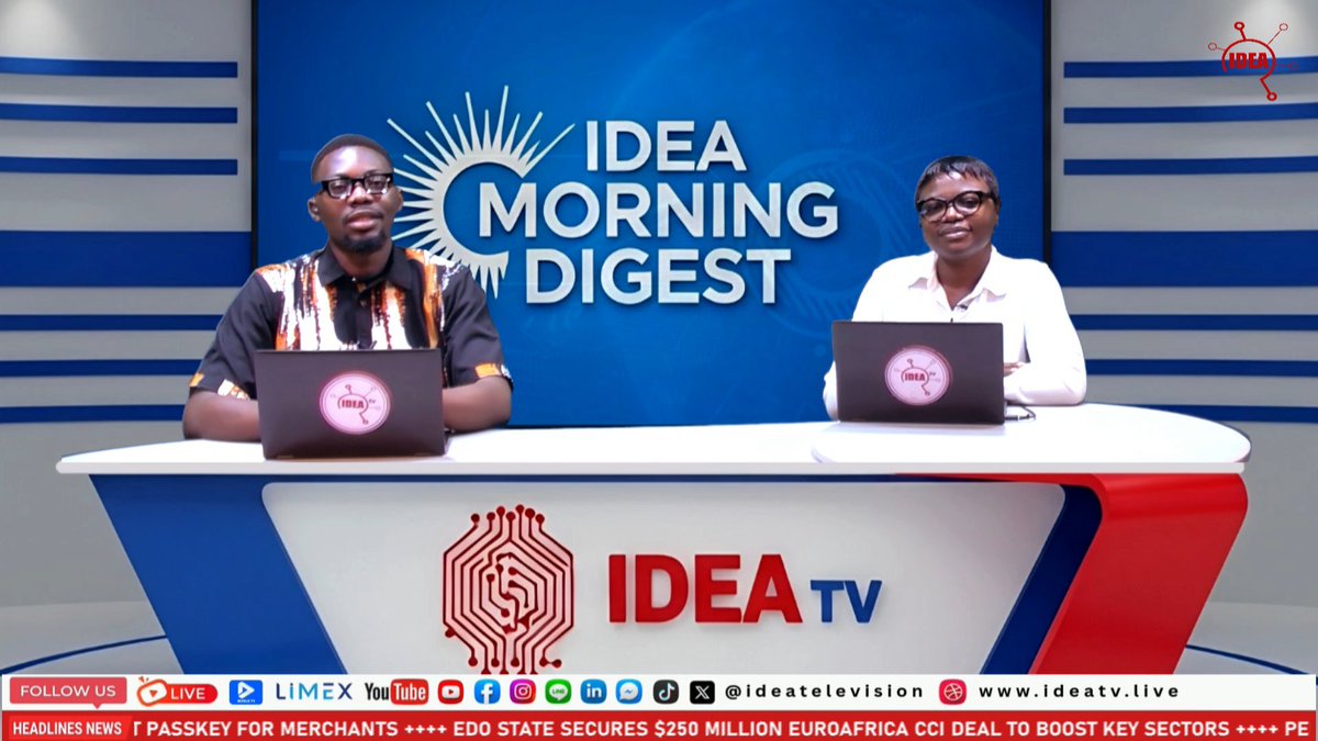 ideatelevision's tweet image. IMD ON IDEA TV.
Every weekday morning, we explore the latest in Policy, Science, Technology, Engineering, Mathematics, and Entrepreneurship.

Join our Live broaden your horizons 
youtube.com/live/goV5kFX0g…

#TrendingNow #Trending #ideamorningdigest
