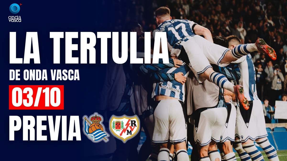 📻 La Tertulia de la Real esta tarde a las 15:00

A debate toda la actualidad del equipo, tanto en la radio, como en la web, como en nuestro canal de YouTube. 🔵

🔗 ondavasca.com/programas/onda…

🔴 youtube.com/@ondavasca3930

#OndaVasca #Konekta
