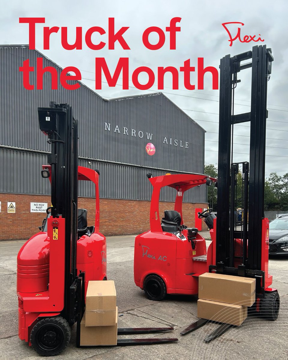 Flexiforklifts's tweet photo. 🚨 Truck of the Month Alert! 🚨
Introducing our Flexi duo of AC1200 (20S) as the Truck of the Month!

📄 Details:
• Model: Flexi AC1000 (17N)
• Year of Manufacture: 2016
• Hour Meter: 4256 hours
• Type: Electric-powered, very narrow aisle articulated forklift
• Mast Lift Height: 6600mm (3-stage full free lift)
• Operates in Aisles as Narrow as: 1750mm

🚚 Used Flexi Standard Package:
• Full Service
• 12 Months LOLER Certification
• 12 Months or 1000 Hours Parts Warranty
• Full Cosmetic Overhaul (Full respray & Steam Clean)
• Brand-New lead acid battery with a 5-Year Warranty
• Battery Charger and Forks to Suit Your Needs

This high-performing truck is ready to boost your warehouse efficiency. Don’t miss out!

📧 Email Joe at Jt.Wesley@narrowaisle.co.uk or give him a ☎️ call on 07767 680 310 for more information.

#Flexi #ForkliftOfTheMonth #FlexiSolution #FlexiBenefits #MaterialHandling #ArticulatedForklift #VNA #WarehouseEfficiency #NarrowAisle