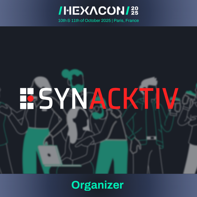 Last sponsor to announce: <a href="/Synacktiv/">Synacktiv</a>! 🥷

<a href="/Synacktiv/">Synacktiv</a> strives to help firms evaluate and improve their IT security, everybody there is working to make it the 🇫🇷 standard in offensive security.

There will a be a lot of ninjas lurking around, feel free to reach them out!