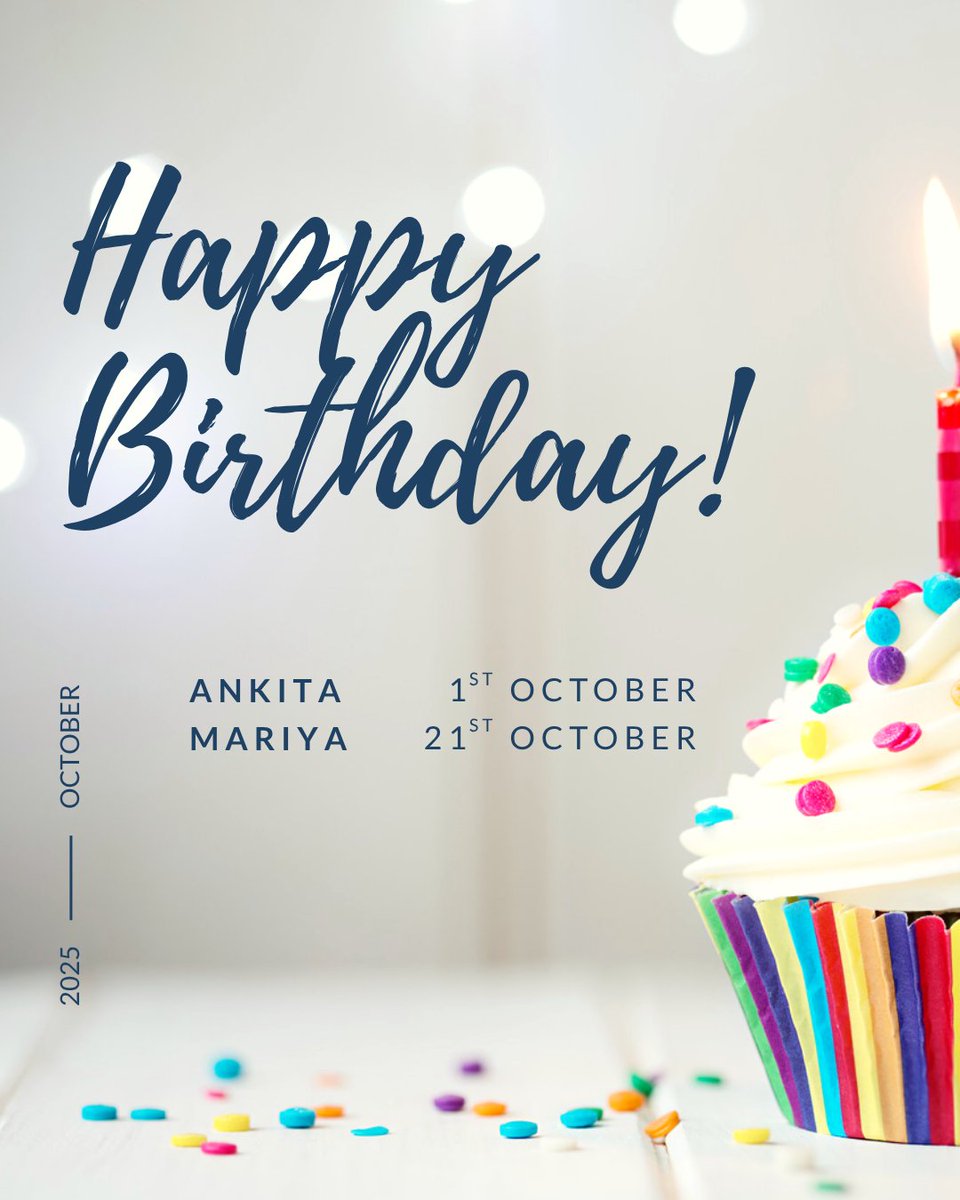 🎉 Celebrating our October Birthdays at BARE International! 🎂

Wishing you happiness, growth &amp; memorable moments in the year ahead. 🍂 Thanks for the warmth and energy you bring every day! ✨

#BAREBirthday #OctoberCelebrations #TeamJoy