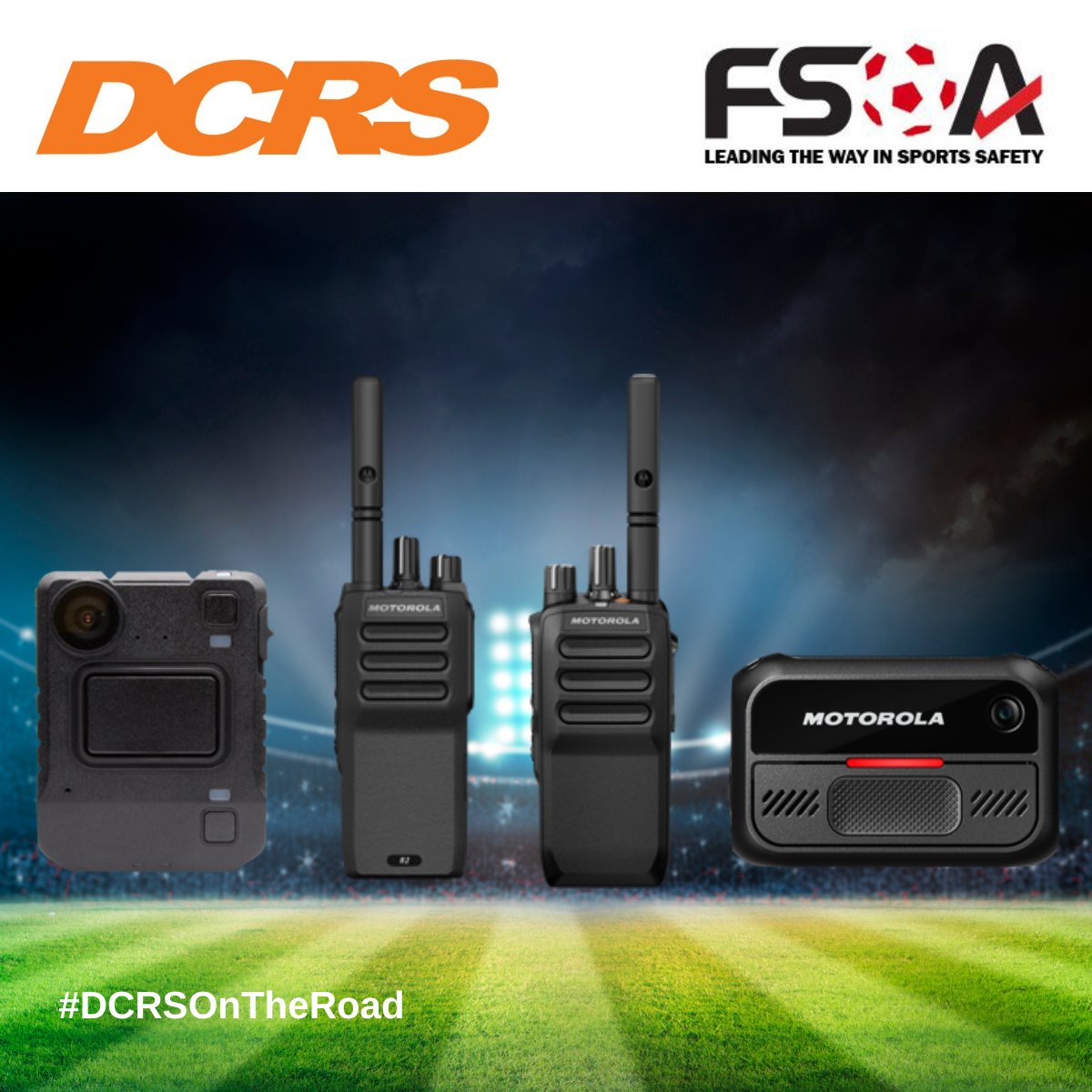 ⚽ We’re gearing up for the FSOA Autumn Conference (7–8 Oct)! 

Proud members, sponsors &amp; exhibitors, we’ll be showcasing radios + body-worn cameras with support from Motorola. 

Meet Ash Robinson &amp; the team 👋 #FSOAConference #DCRSOnTheRoad