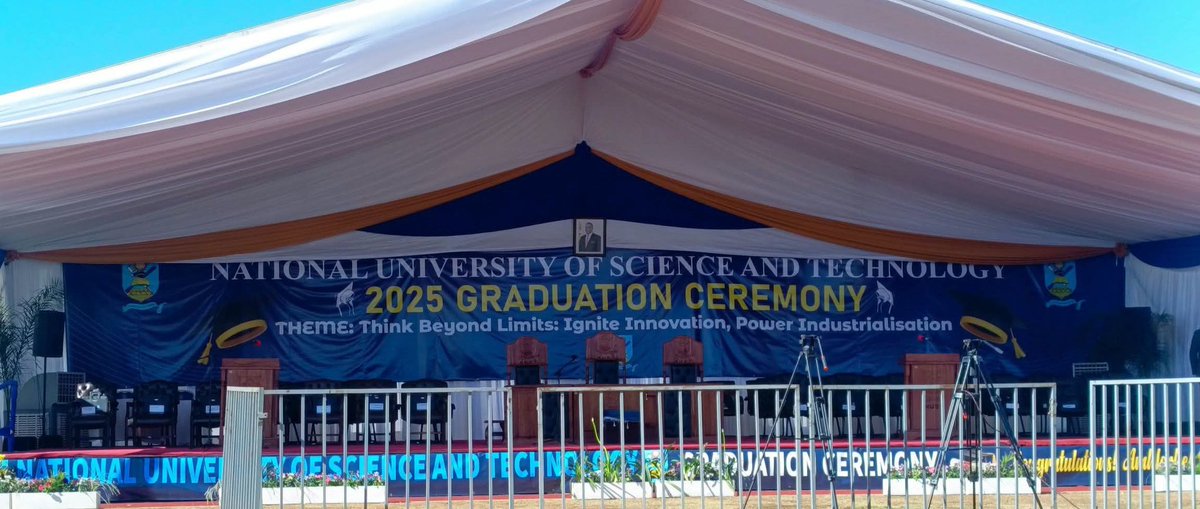 nustfmzw's tweet image. The NUST Graduation Ceremony is happening today, and you can follow every moment on the official NUST Facebook page. 
facebook.com/share/v/16rtRJ…

#NUSTGraduation #ClassOf2025 #Nustfm