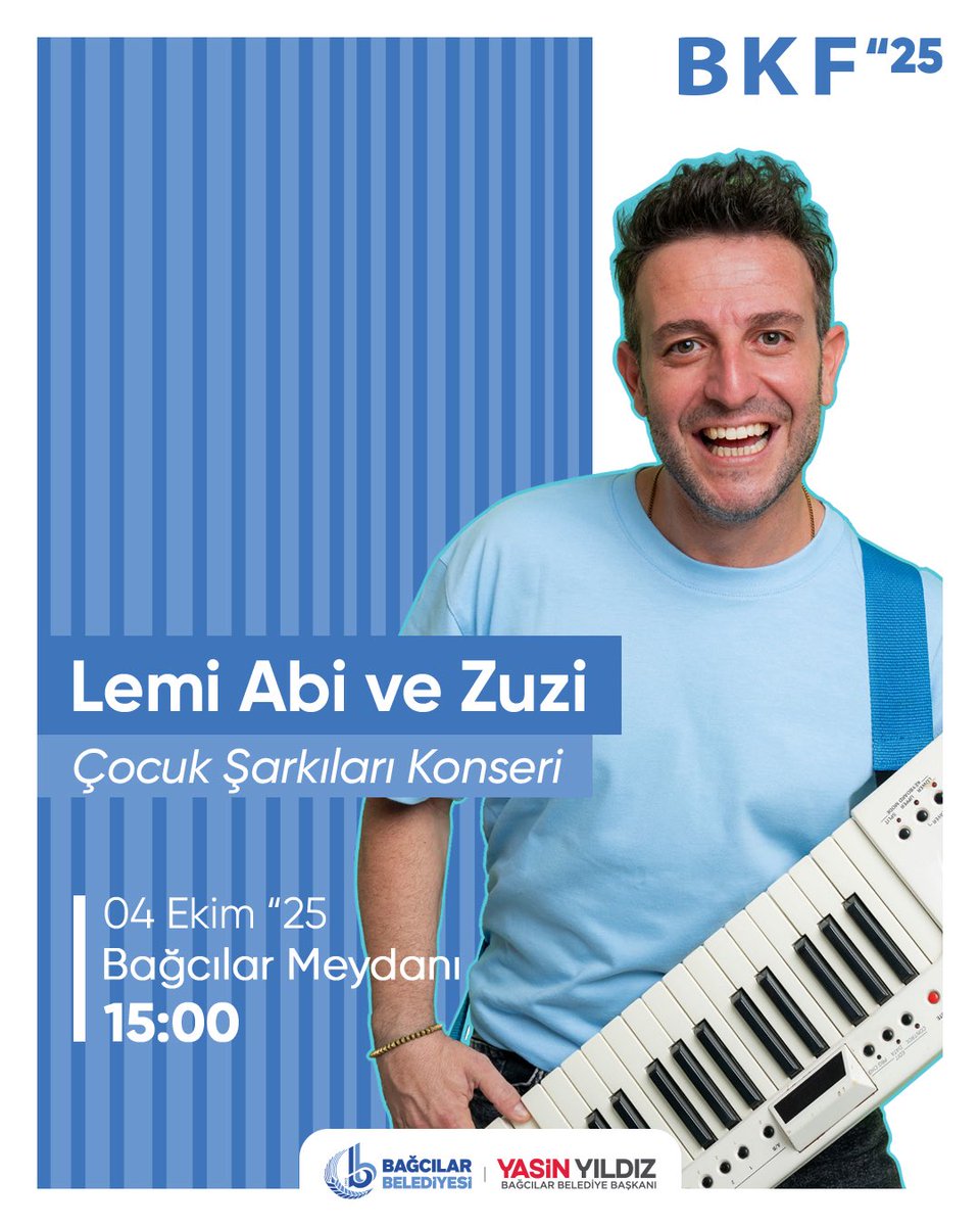 bagcilarkitap's tweet photo. #BKF25’te 4 Ekim Programımız 🎉
Şeyma Aktaa – “Kaybetmekten Korkma, Denemekten Vazgeçme”
🕓 14:00
Lemi Abi ve Zuzi – Çocuk Şarkıları Konseri
🕒 15:00
Saniye Bencik Kangal “Korkma! İyi Bir Annesin”
🕓 16:00
Tarık Tufan “Edebiyat Hayat Memat”
🕕 18:00
Beyefendiler – Konser🕖 19:00 https://t.co/XtYfZCpyB2