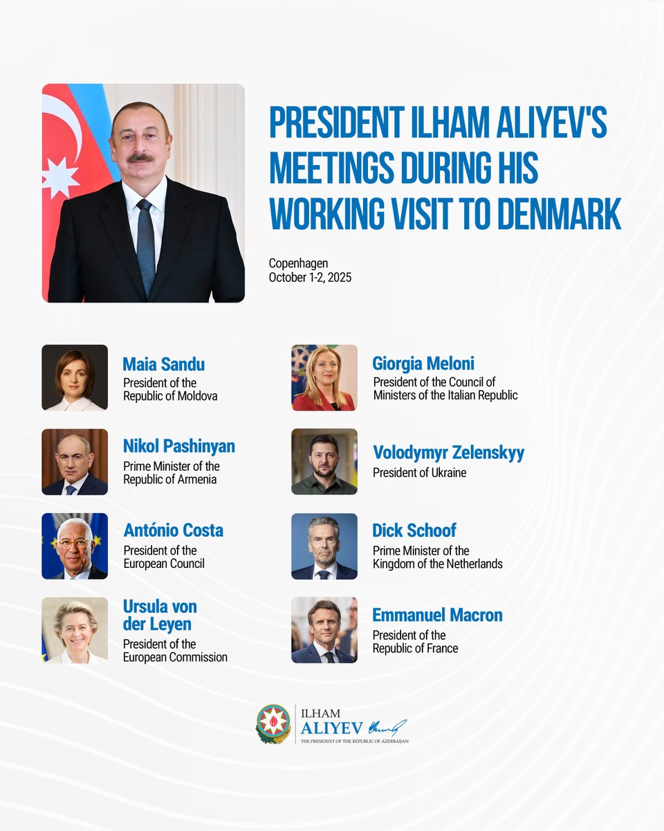 President Ilham Aliyev’s meetings during his working visit to Denmark