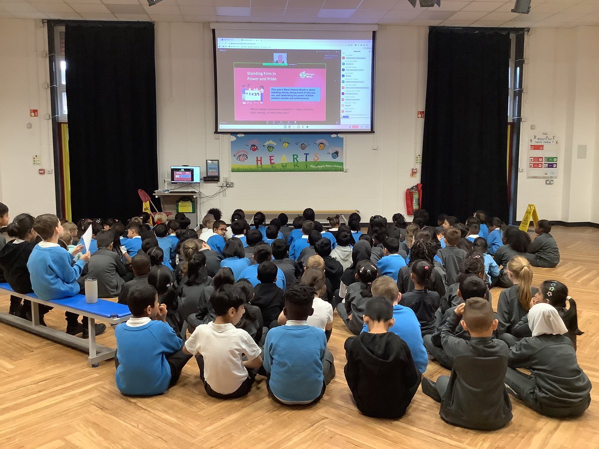 KS1 are listening carefully to a special assembly about Black History Month. <a href="/PictureNewsKt/">Katie Harrison</a>