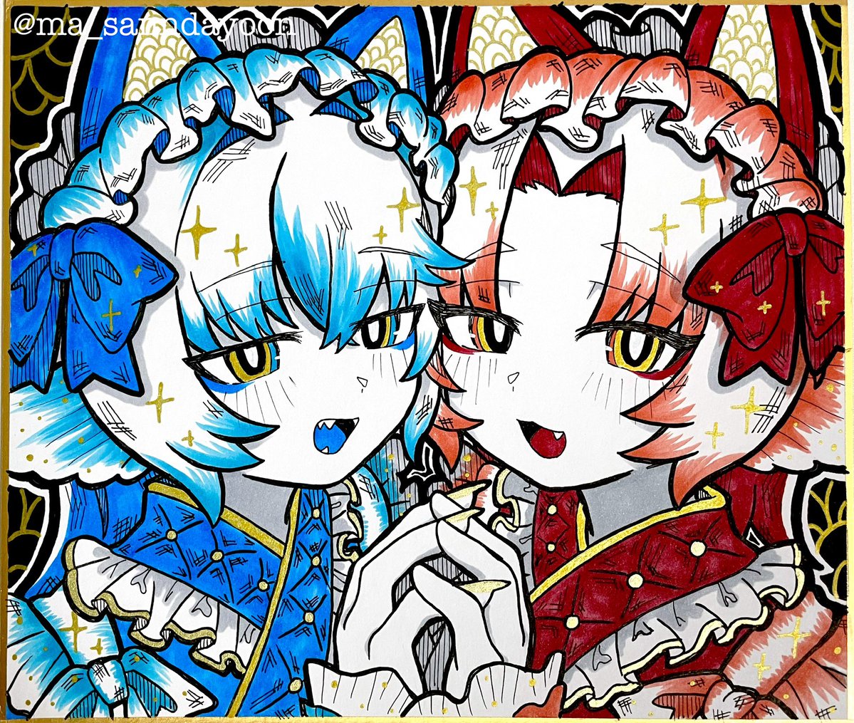 ま*め様 オリジナル手描きアナログイラスト 46 まーさん(𝙈𝙖-𝙨𝙖𝙣) on X: 