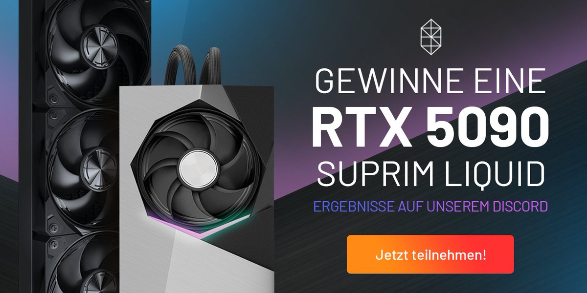 InstantGamingDE's tweet image. 🎮 Gewinne eine RTX 5090 SUPRIM LIQUID!
So machst du mit:
💫 Folge @instantgamingde
🔁 Teile diesen Post
👾 Markiere einen Freund
Hier teilnehmen 👉 instant-gaming.com/de/giveaway/rt…
Der Gewinner wird auf unserem Discord bekanntgegeben! 🚀