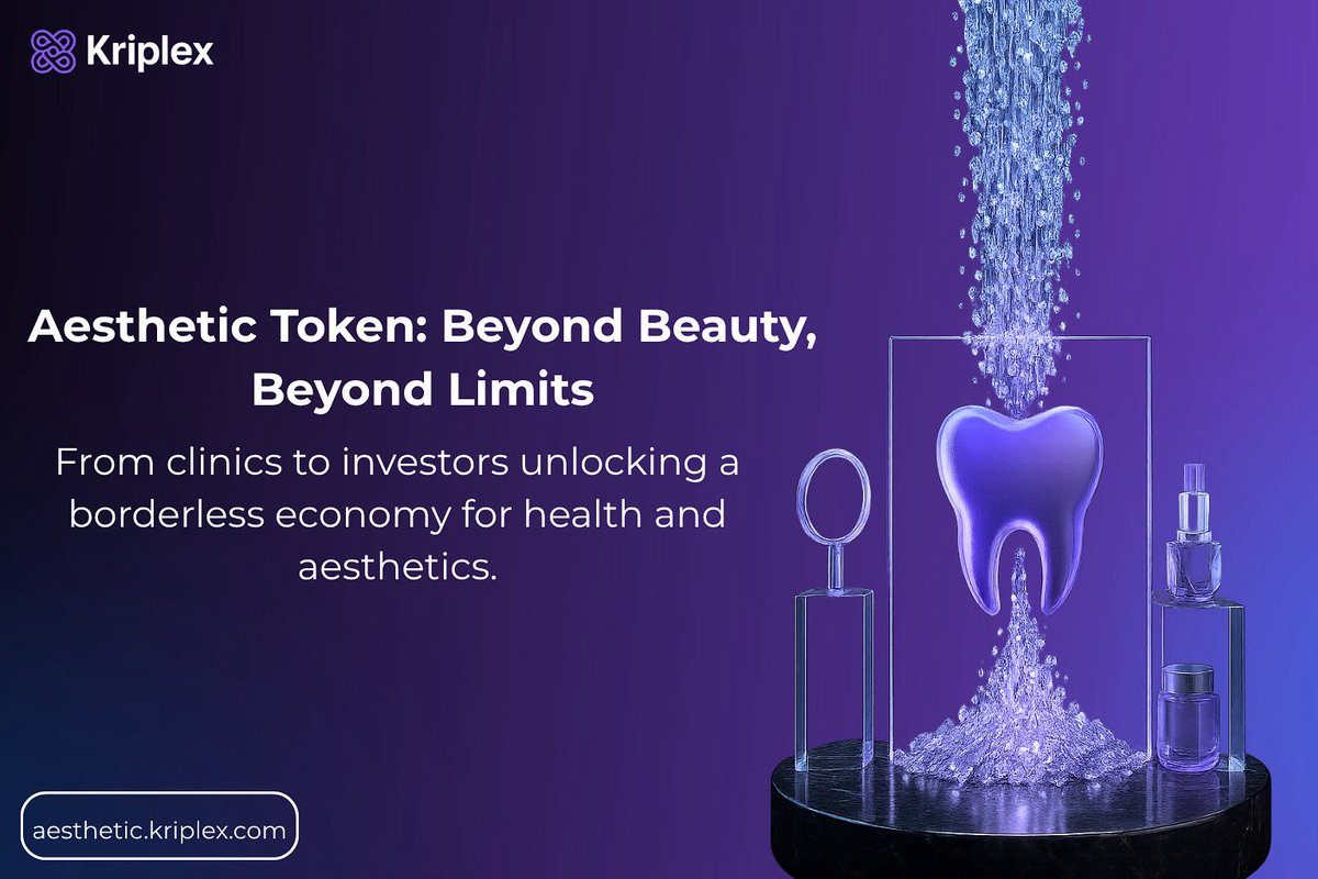 KriplexGlobal's tweet image. ✨ Introducing the Aesthetic Token ✨
From clinics to investors, we’re opening the doors to a borderless digital economy in health and beauty.
Beyond beauty, beyond borders, powered by blockchain.

👉 aesthetic.kriplex.com 
#AestheticToken #BlockchainBeauty #HealthOnChain