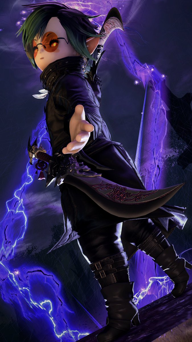 輝く雷ララ
大地を貫く紫の稲妻