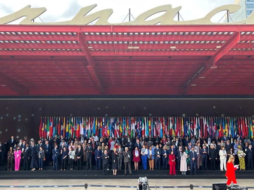 Barselona’da düzenlenen MONDIACULT 2025’te ülkemizi, Kültür ve Turizm Bakanlığı Bakan Yardımcısı <a href="/yazgi_gokhan/">Gökhan YAZGI</a> başkanlığında; Büyükelçi Gülnur Aybet, UTMK Başkanı Prof.Dr. Öcal Oğuz, Yaşayan Miras ve Kültürel Etkinlikler Genel Müdürü Selim Terzi ve temsilciler temsil etmiştir.