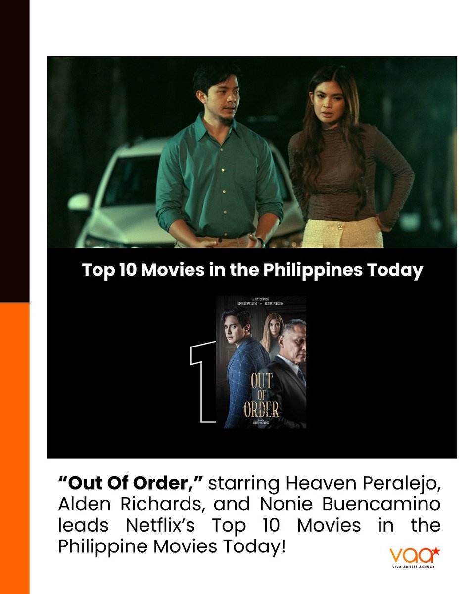 Heaven Peralejo’s ‘Out Of Order’ with Alden Richards and Nonie Buencamino is the #1 MOVIE on NETFLIX today! 

Watch Heaven Peralejo in #OutOfOrderNetflix streaming at Netflix! Also watch the EPISODE 5 of ‘I LOVE YOU SINCE 1892’ on Viva One!   

#HeavenPeralejo #OutOfOrderNetflix