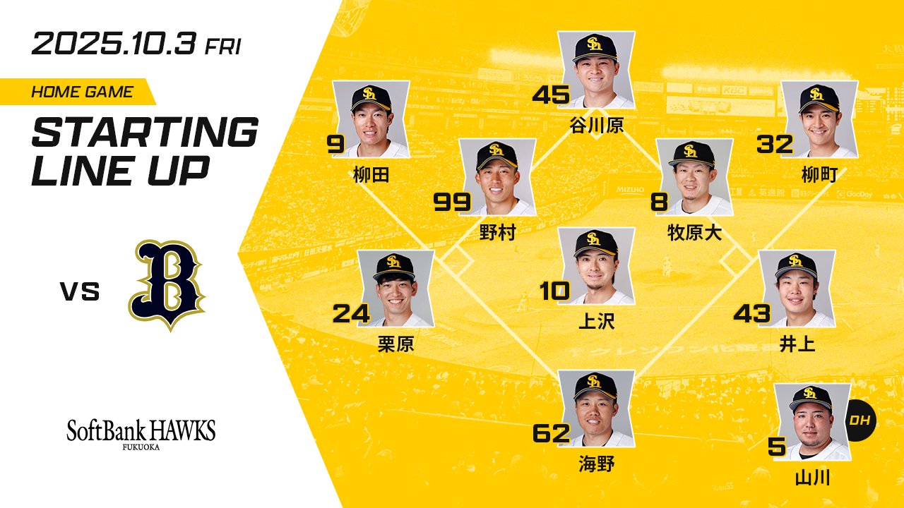 福岡ソフトバンクホークス（公式） on X: 