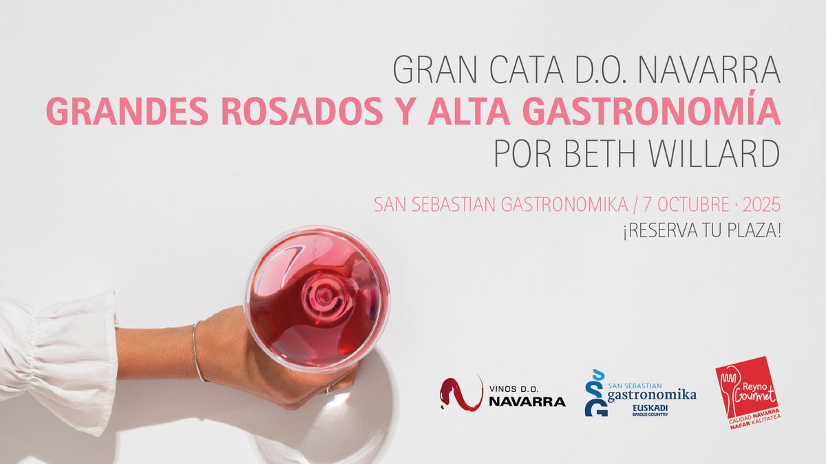 Mi_Vino's tweet photo. 🥂🩷@vinosnavarra, líder y referente histórico en la elaboración de rosados, presenta una experiencia irrepetible: una Masterclass de Rosados Premium, seleccionados en exclusiva por Beth Willard, que ha elegido los que mejor reflejan la identidad de Navarra⬇️¡Plazas limitadas! https://t.co/ujpXvvZCJz
