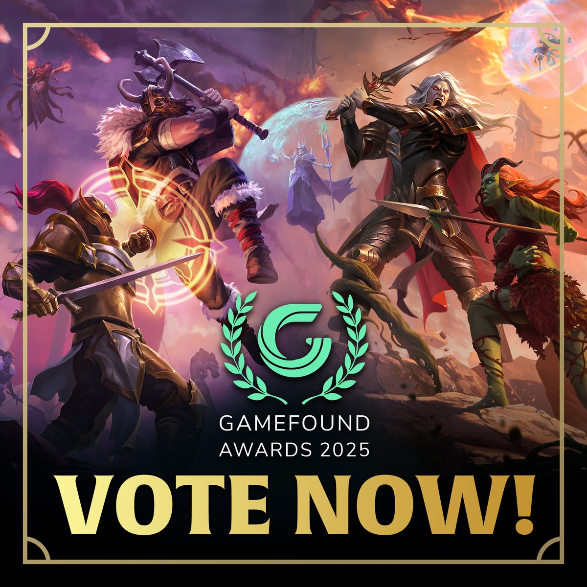 #Nexus opta al premio de Mejor Arte de 2025 y estamos a pocos votos de ponernos primeros. La votación termina en un par de días. 

Dadle amor. 

gamefound.com/en/projects/ga…