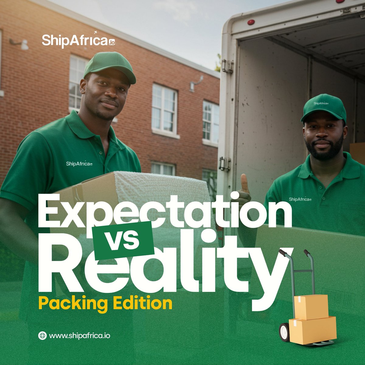 shipafrica_io's tweet image. Expectation: 1 small box solves it all. 📦
Reality: You need 3 more + bubble wrap + customs clearance. 😅

With ShipAfrica, packing gets easier, cheaper &amp;amp; stress-free.
Ship smart. Ship smooth. 🌍✈️

#shipafrica #shippingsolutions
