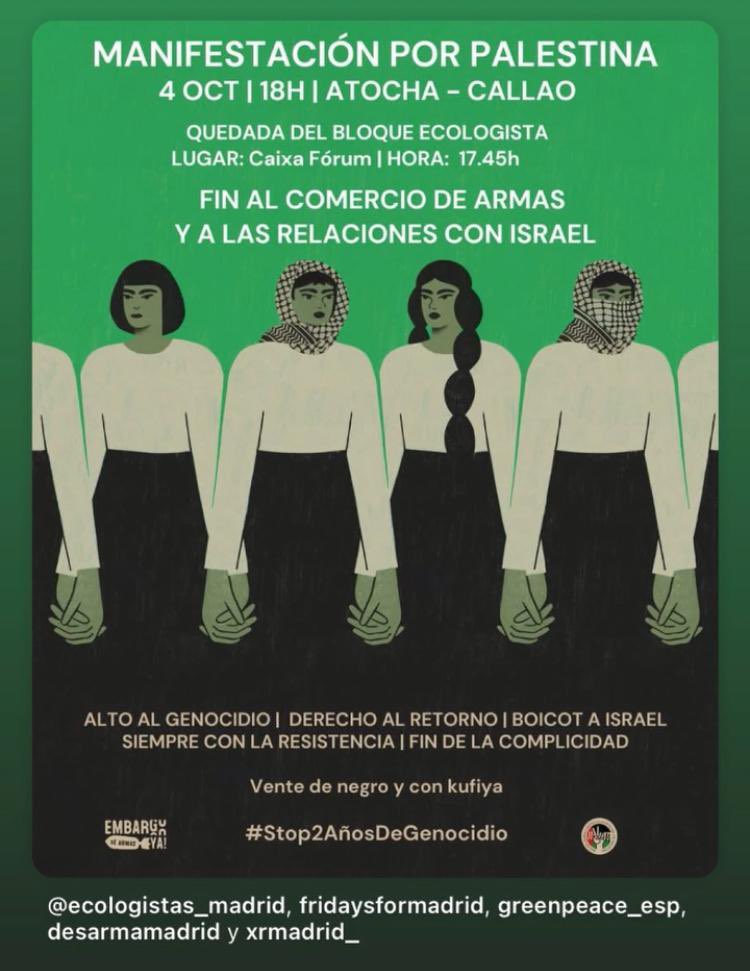 Todos a la manifestación por el secuestro #ilegal de la #Flotilla <a href="/gbsumudflotilla/">Global Sumud Flotilla</a>
#LibrePalestina sin opresión #Sionista 
#GazaGenocide 
#GazaHolocasut 
#GazaFlotilla 
#Gaza