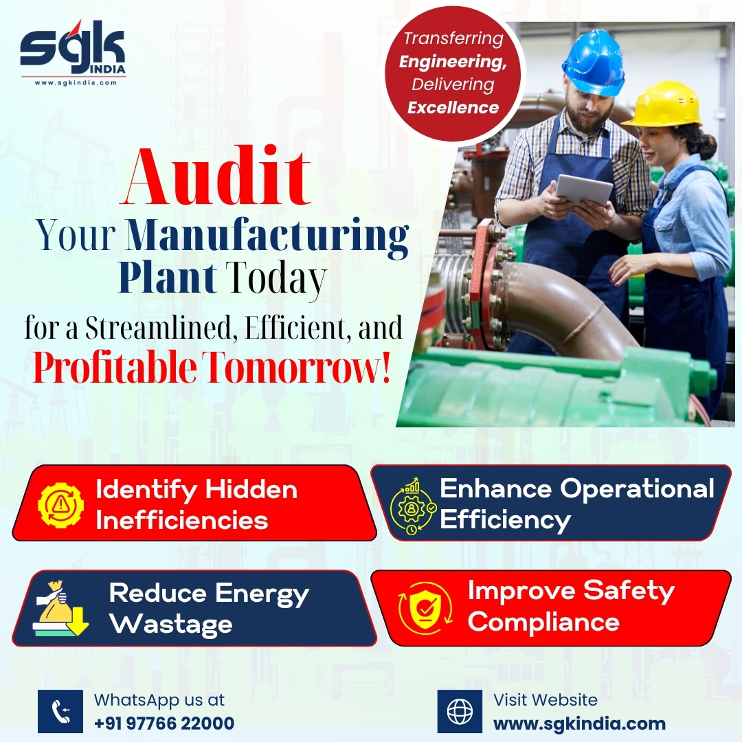 sgkindia's tweet photo. 🔍 Audit your 𝐌𝐚𝐧𝐮𝐟𝐚𝐜𝐭𝐮𝐫𝐢𝐧𝐠 𝐏𝐥𝐚𝐧𝐭 𝐓𝐨𝐝𝐚𝐲 for a 𝐬𝐦𝐚𝐫𝐭𝐞𝐫, 𝐞𝐟𝐟𝐢𝐜𝐢𝐞𝐧𝐭, and 𝐏𝐫𝐨𝐟𝐢𝐭𝐚𝐛𝐥𝐞 𝑇𝑜𝑚𝑜𝑟𝑟𝑜𝑤!
 𝐒𝐭𝐫𝐞𝐚𝐦𝐥𝐢𝐧𝐞 operations. 𝐁𝐨𝐨𝐬𝐭 profits. Stay 𝐜𝐨𝐦𝐩𝐥𝐢𝐚𝐧𝐭.

#ManufacturingAudit #PlantEfficiency  #SGKIndia https://t.co/8MWdCg3h68