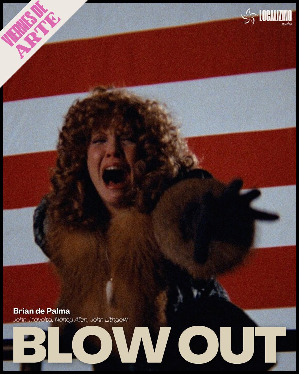 Localizing_St's tweet image. Hoy, para nuestro viernes de arte, Brian de Palma y su cine noire de los 80

Título: Blow Out
Dir: Brian de Palma
Año: 1981

@filmin

#viernesdearte #almanaquecinefilo #localizingstudio #recomendaciones #cine