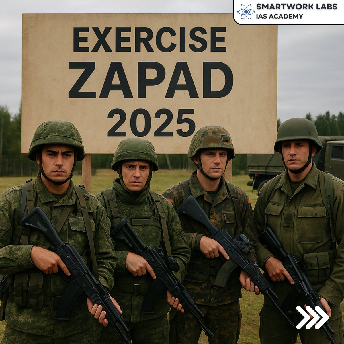 Smartwork_Labs's tweet image. 🪖 Indian Armed Forces join Exercise Zapad 2025 in Russia 🇷🇺 — a multilateral drill to boost interoperability, counter-terror ops &amp;amp; strategic defence ties.
#ExerciseZapad #Zapad2025 #UPSCCurrentAffairs #UPSC2026 #UPSC2027 #UPSCPreparation #SmartworkLabs #UPSCExam #UPSCMotivation