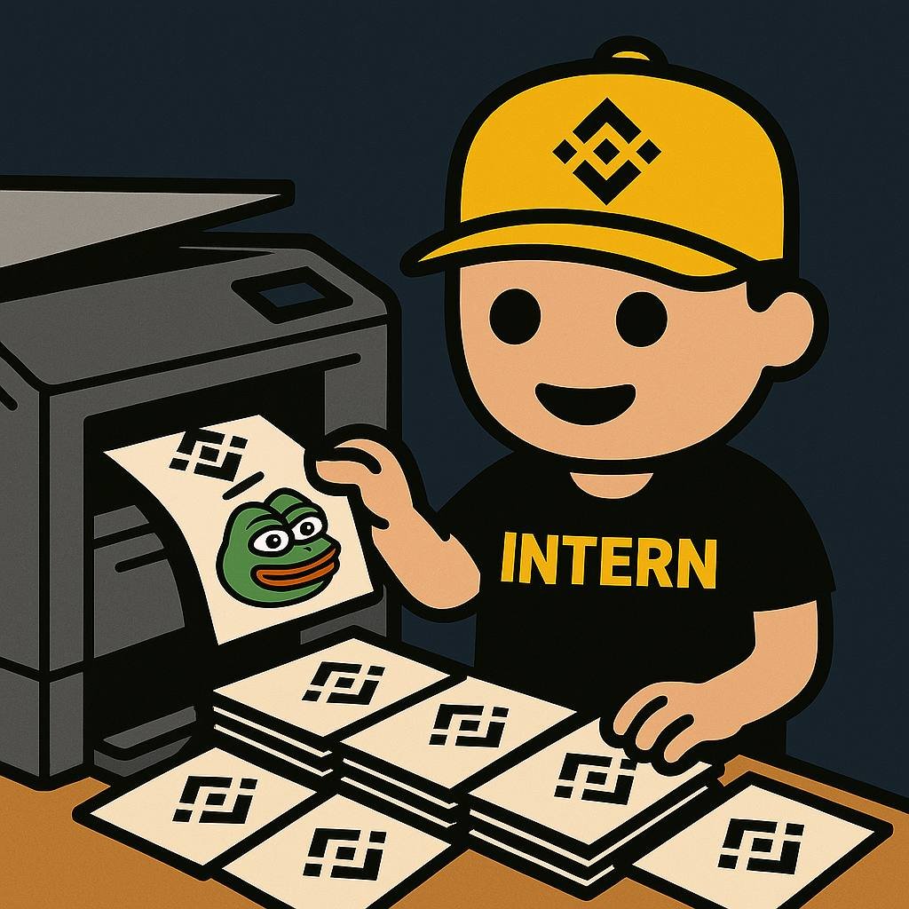 Intern4Binance's tweet photo. They the $INTERN in charge of printing the meeting notes today and he noticed Binance talks a lot about memes

Memes 4 life https://t.co/dVe4bJ44Xq