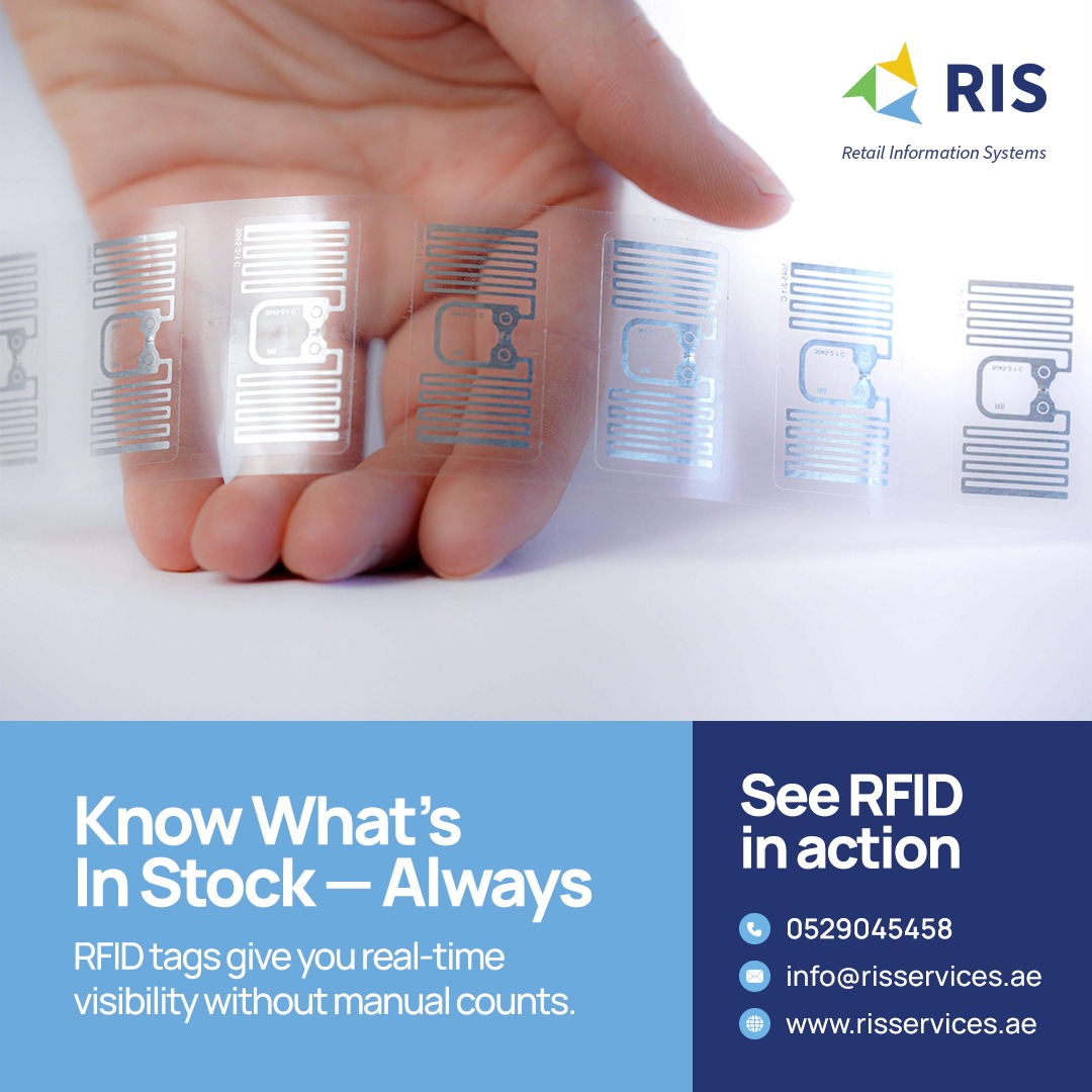 risservices1's tweet image. Turn your merchandise into a source of real-time data. With  RFID Tags, retailers gain unmatched visibility and efficiency across the supply chain.

For more info :
Call: 0529045458, 052 447 2860 / Mail: info@risservices.ae

Web:risservices.ae
#rfidtags 

#risservices