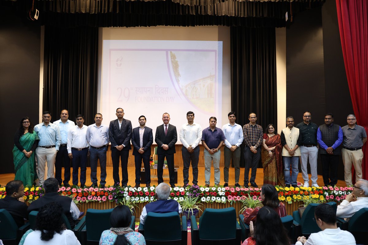 IIM_I's tweet photo. #29thFoundationDay | IIM Indore today celebrated 29 years of shaping leaders, advancing knowledge, and serving society. From the inception to our present global stature, our journey has been defined not merely by infrastructure, but by imagination, execution, and purpose. https://t.co/Uk3qgZaRzD