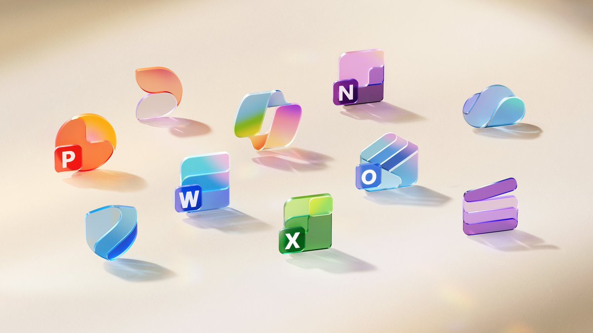 ManmohitSandhu's tweet image. New Microsoft 365 App Icons look soo good! 😍