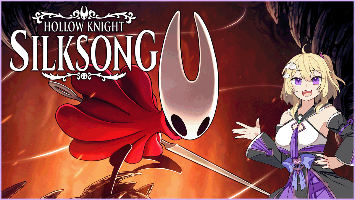 AikoYakumo's tweet photo. 🔴 Hihaiko! Surprise! I'm playing some Hollow Knight: Silksong today, right now in fact! I've been playing the original game in secret, and now that I've finished it, I'm completely ready to play Silksong! Come join me on YouTube or Twitch! 🔴 https://t.co/dhUaSYCYoQ