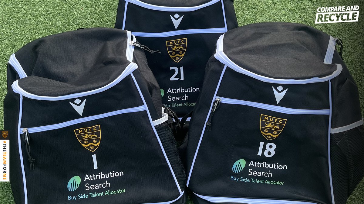 🎒 Attribution Search has extended its support for Maidstone United Youth FC, becoming the official sponsor of player backpacks across our Kent Youth League squads.

tinyurl.com/yc76jh6a