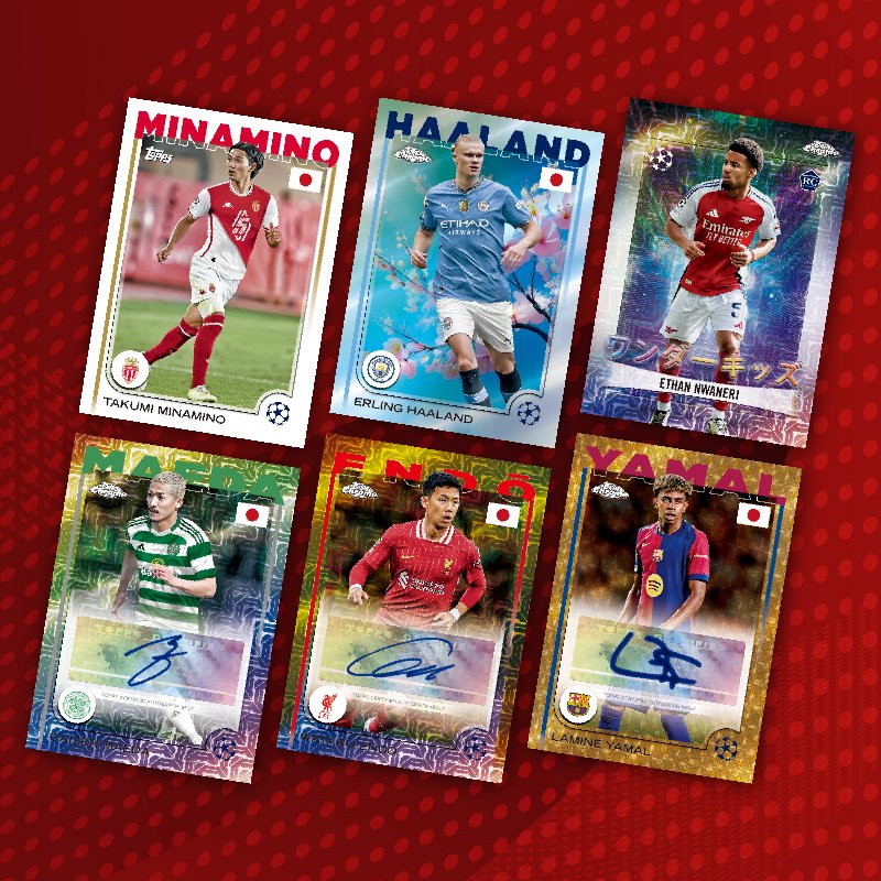 ⚽【2025 TOPPS UEFA JAPAN EDITION】 日本限定！🗾 桜を背景にした