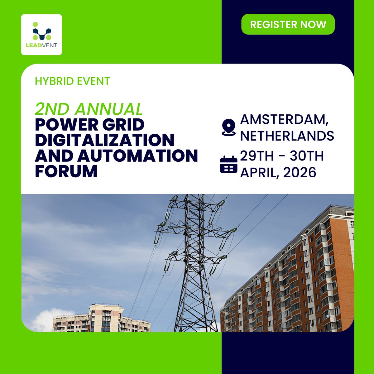 leadvent's tweet image. Join us for the 2nd Annual Power Grid Digitalization and Automation Forum

This premier global event is dedicated to transforming power grids through cutting-edge digitalization and automation.
-bit.ly/3EcWPlS

#PowerGrid #GridAutomation #SmartGrid #DigitalEnergy #Energy